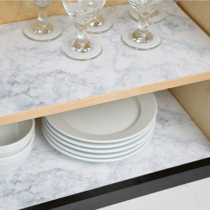 Grip Prints™, Non-Adhesive Carrara Marble