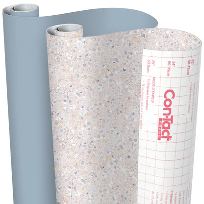 Serenity Collection Self Adhesive Duo-Packs, Ocean Blue/Terrazzo Blush