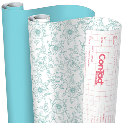 Serenity Collection Self Adhesive Duo-Packs, Teal/English Rose Blue
