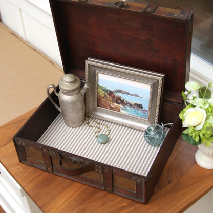 Con-Tact® Brand Luxury Fabric Liners, Non-Adhesive, Pajama Stripe Tan