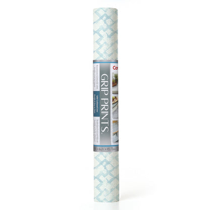 Con-Tact® Brand Grip Prints™, Non-Adhesive, Faded Trellis Blue