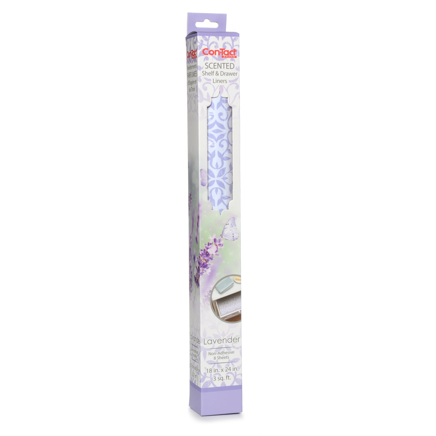 Con-Tact® Brand Scented Liners, Non-Adhesive, Antique Floral, Lavender Scent