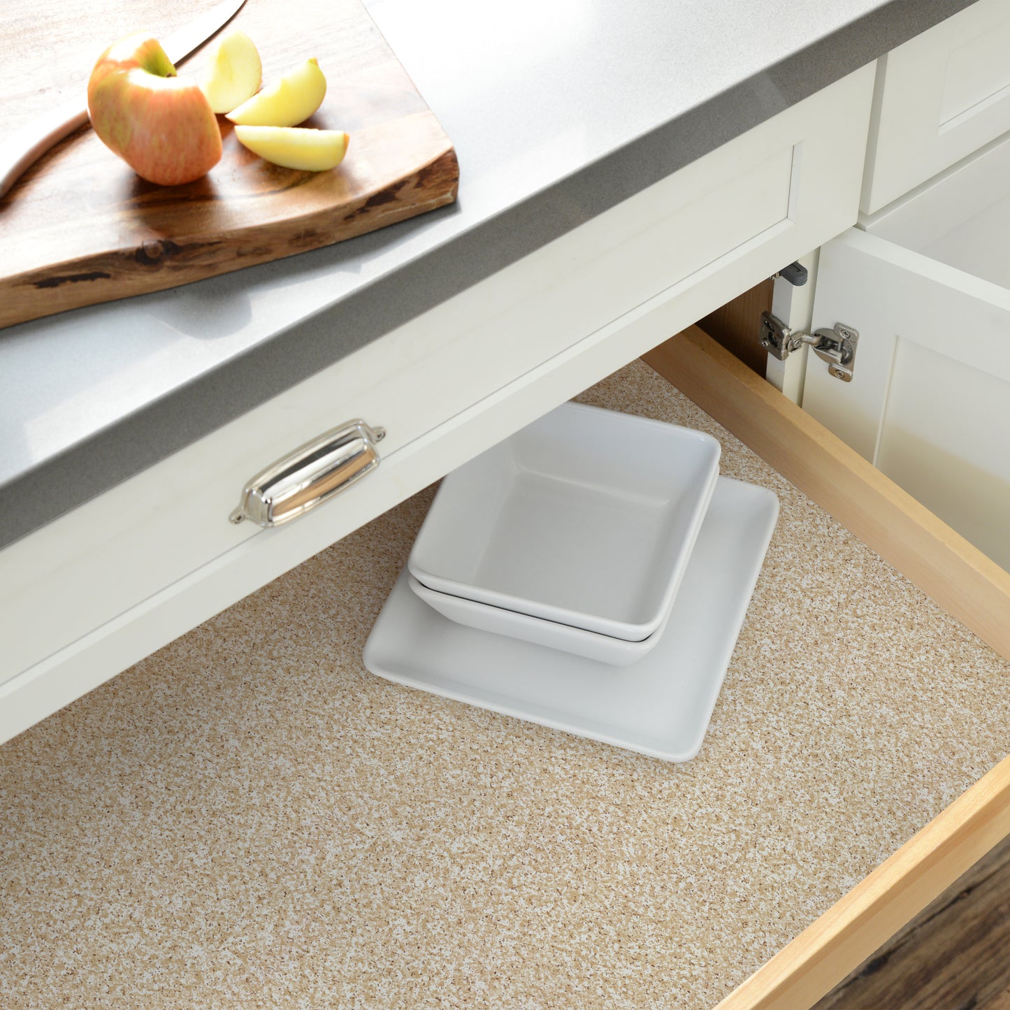 Con-Tact® Brand Creative Covering™ – Removable Self-Adhesive Shelf Liner, Beige Granite