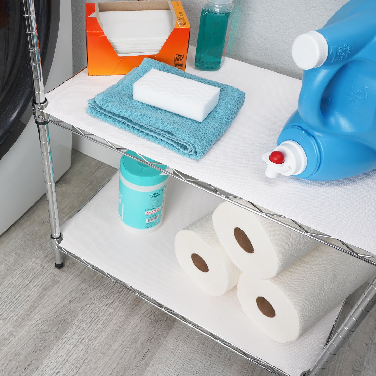 Con-Tact® Brand Simple Elegance – Non-Adhesive Shelf Liner, White Diamonds