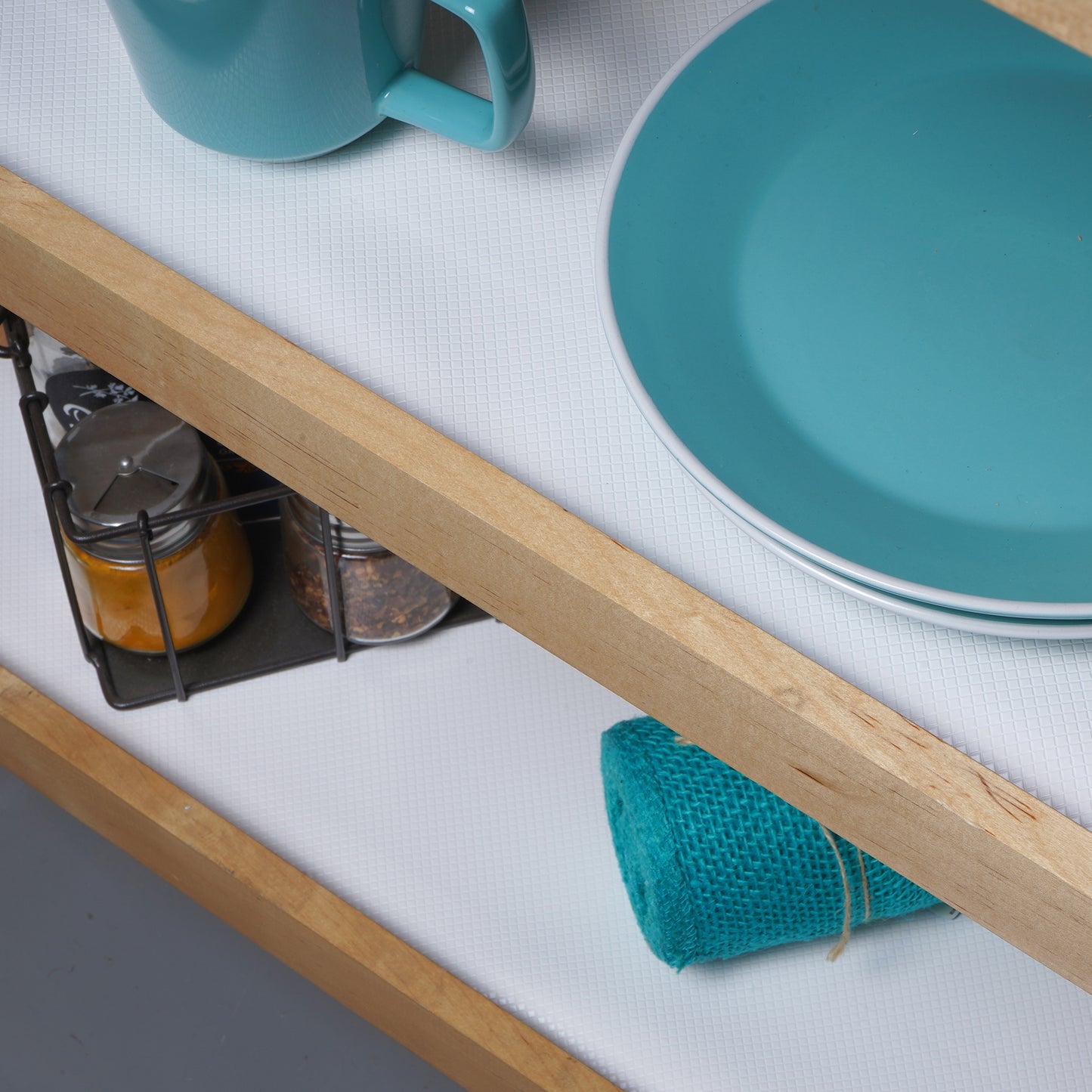 Con-Tact® Brand Simple Elegance – Non-Adhesive Shelf Liner, White Diamonds