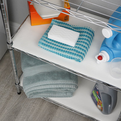 Con-Tact® Brand Simple Elegance – Non-Adhesive Shelf Liner, White Herringbone