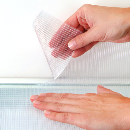 Zip-N-Fit™ Premium Shelf Liner Ribbed Clear