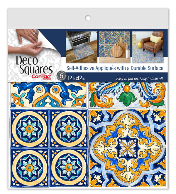 Condect Tile Con-Tact® Brand Deco Squares Mexican Tile, Self-Adhesive – Con-Tact Brand