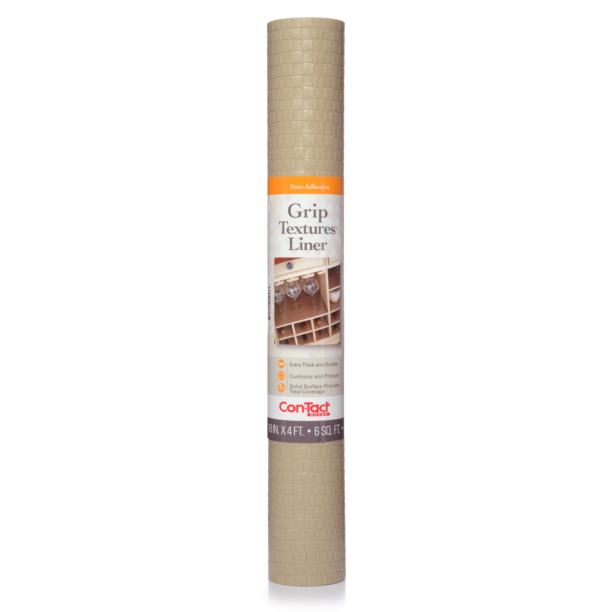 our goods Thick Grip Shelf Liner - Taupe
