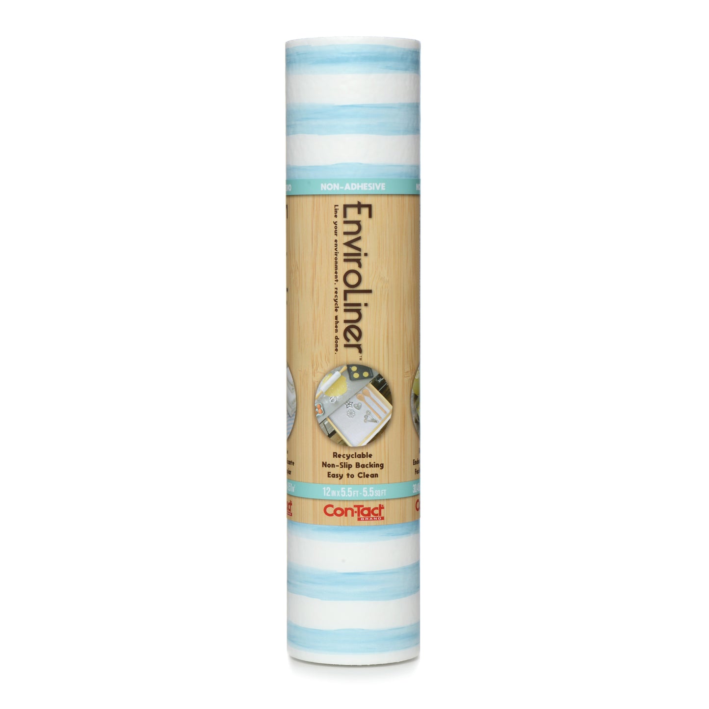 Con-Tact® Brand EnviroLiner™, Watercolor Stripes Blue