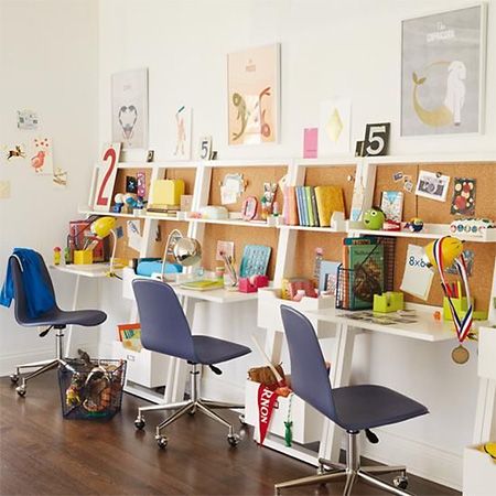 all mounted desks with adhesive cork backsplashes