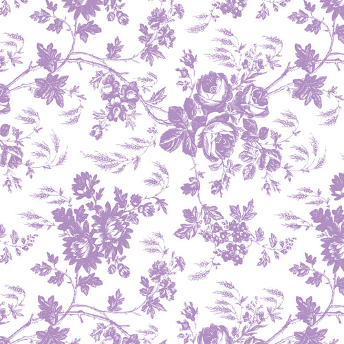 Close-up of the Toile Lavender pattern